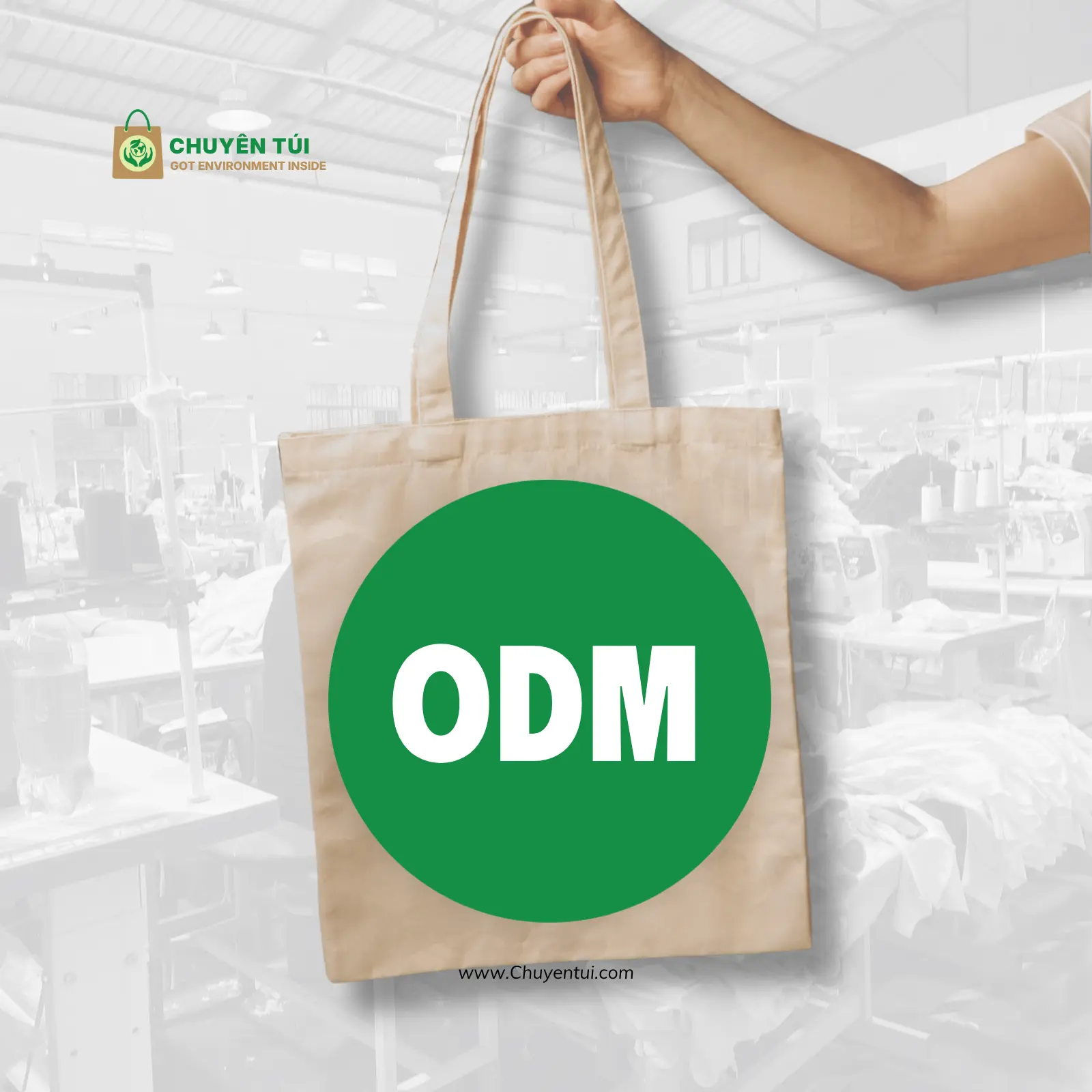 An infographics chart explaining the ODM workflow within the OEM and ODM industry framework.